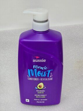Aussie Miracle Moist Conditioner With Avocado & Jojoba Oil 26.2 Oz Paraben-Free